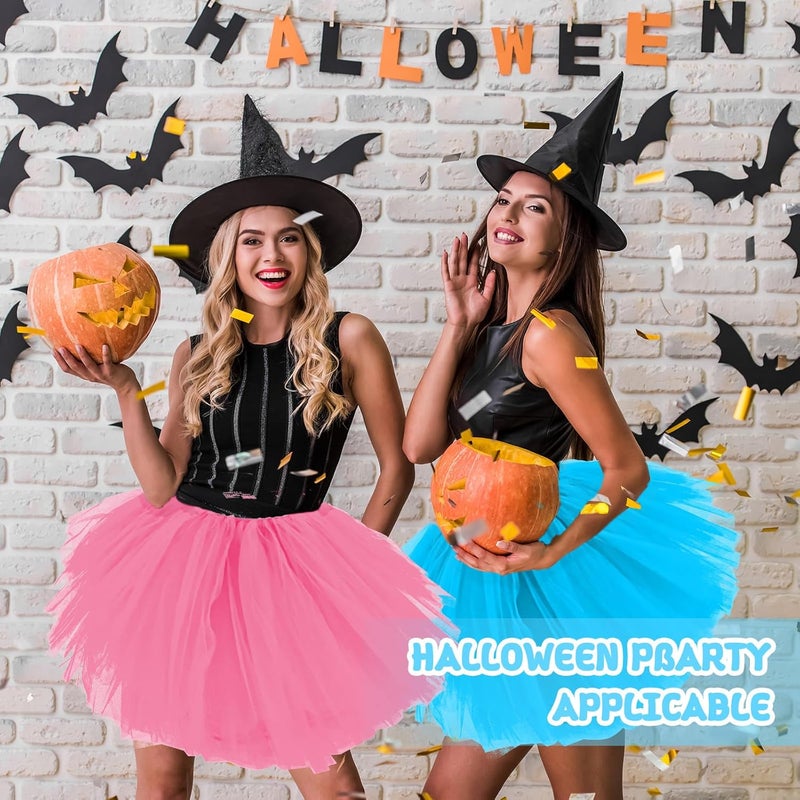 Fynnsure Tutu Skirts for Women 5 Layered Tutu 80s Outfit Adult Halloween Costume Women Tulle Skirt Puffy Skirts Dance Skirt - Image 4